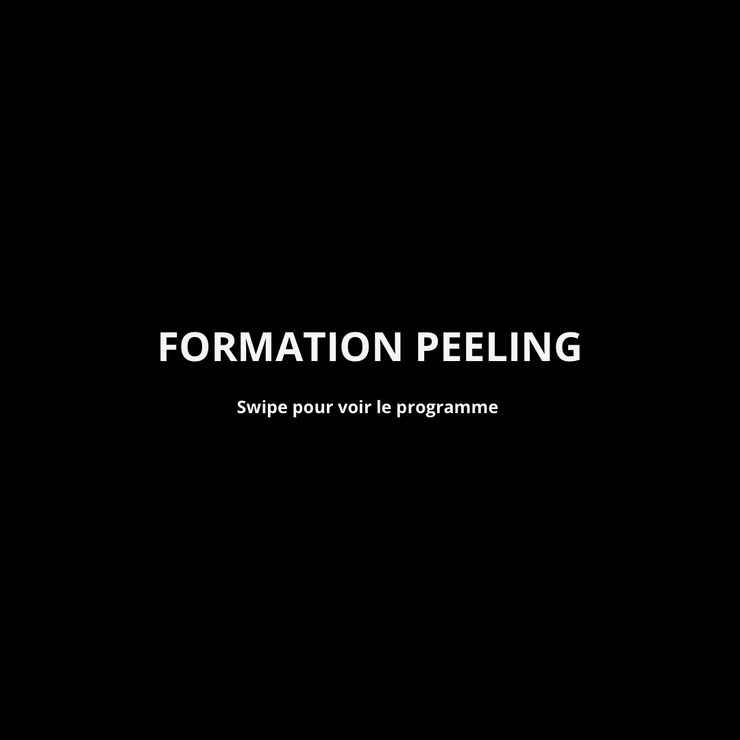 Formation Peeling aux algues